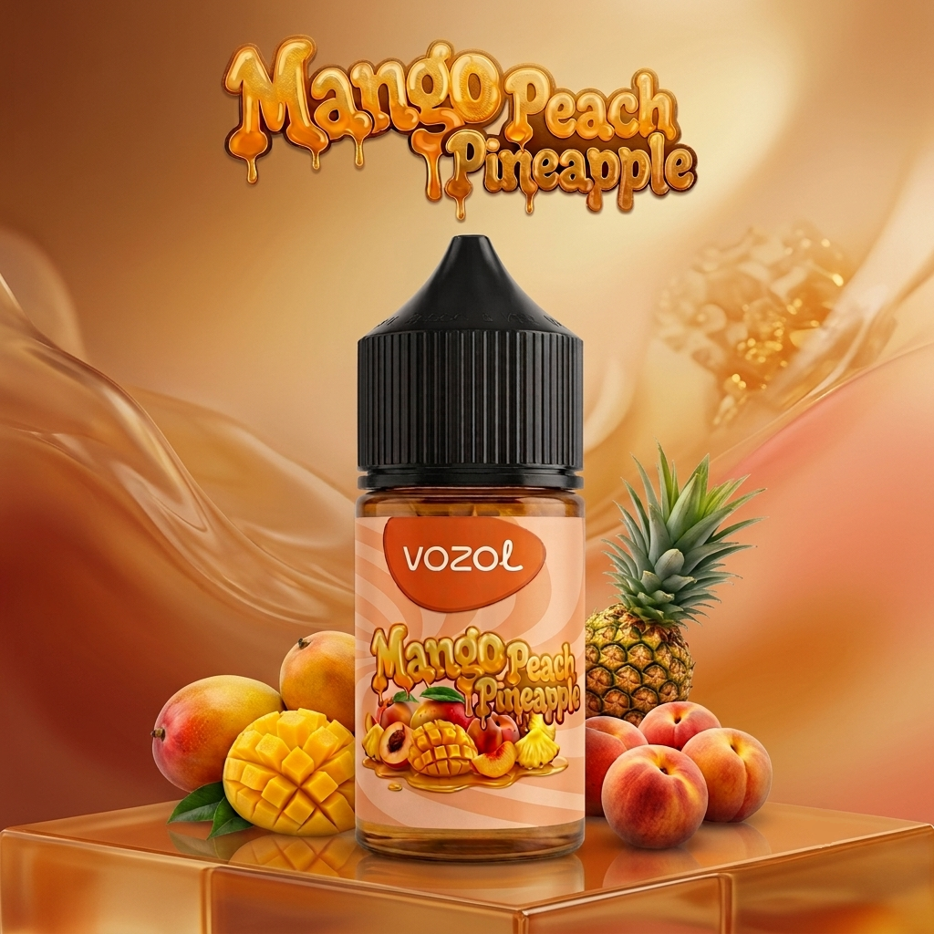 Vozol Mango Peach Pineapple Salt Likit - Görsel 2
