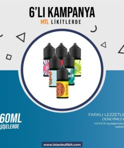 6 Adet 60ml MTL Likit