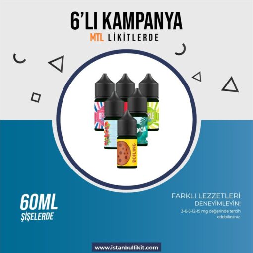 6 Adet 60ml MTL Likit