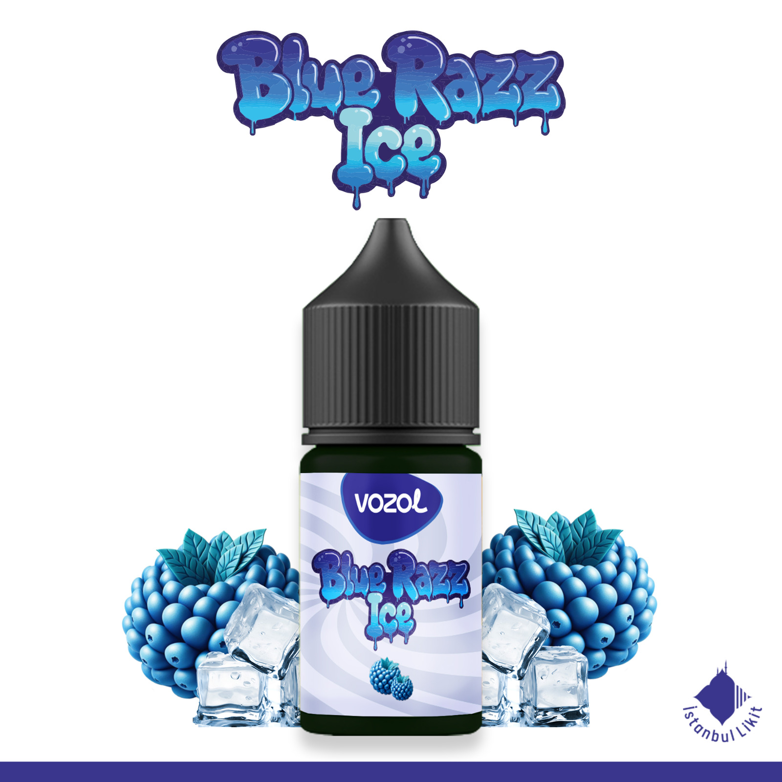 Vozol Blue Razz Ice Ekstra Aroma Likit