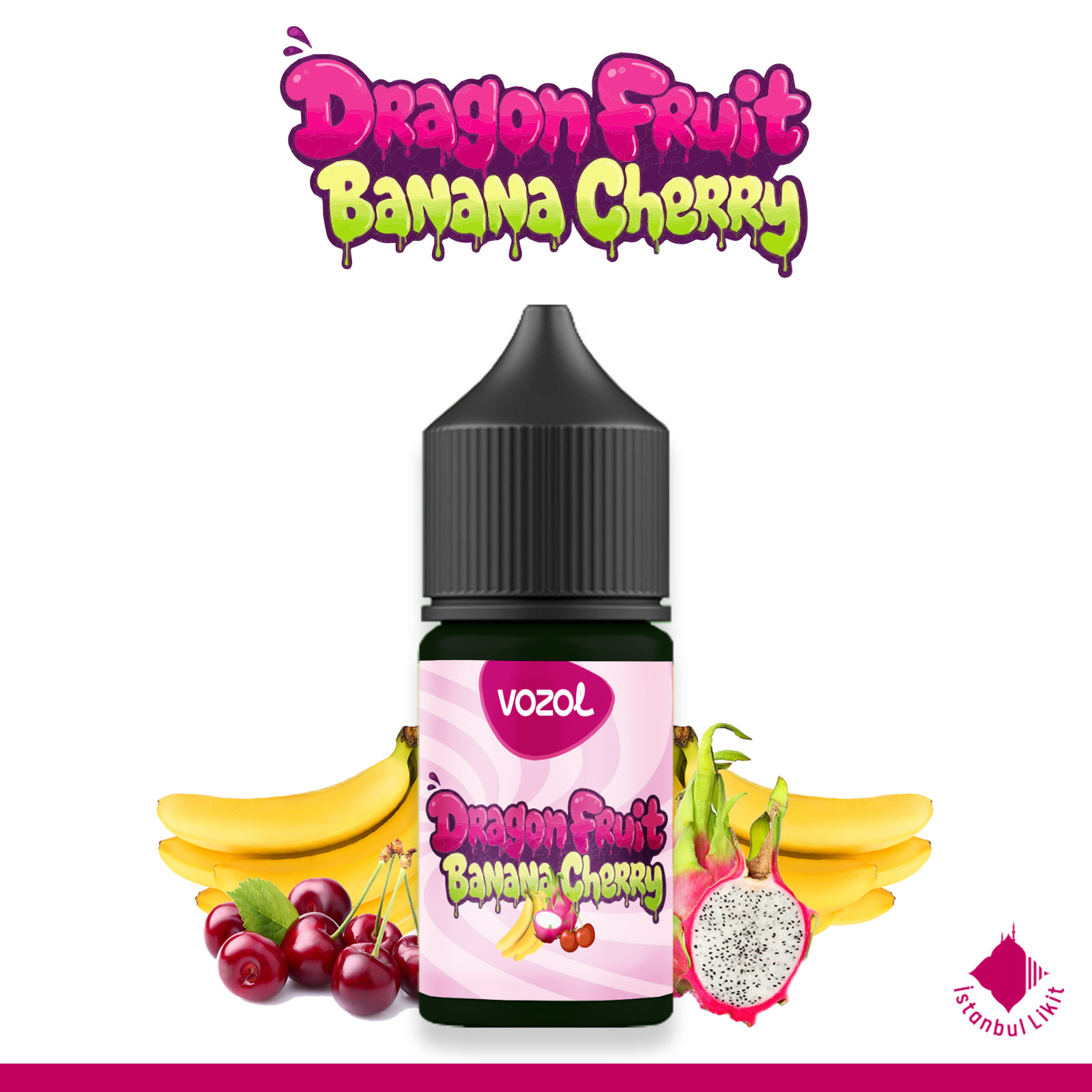 Vozol Dragon Fruit Banana Cherry MTL Likit