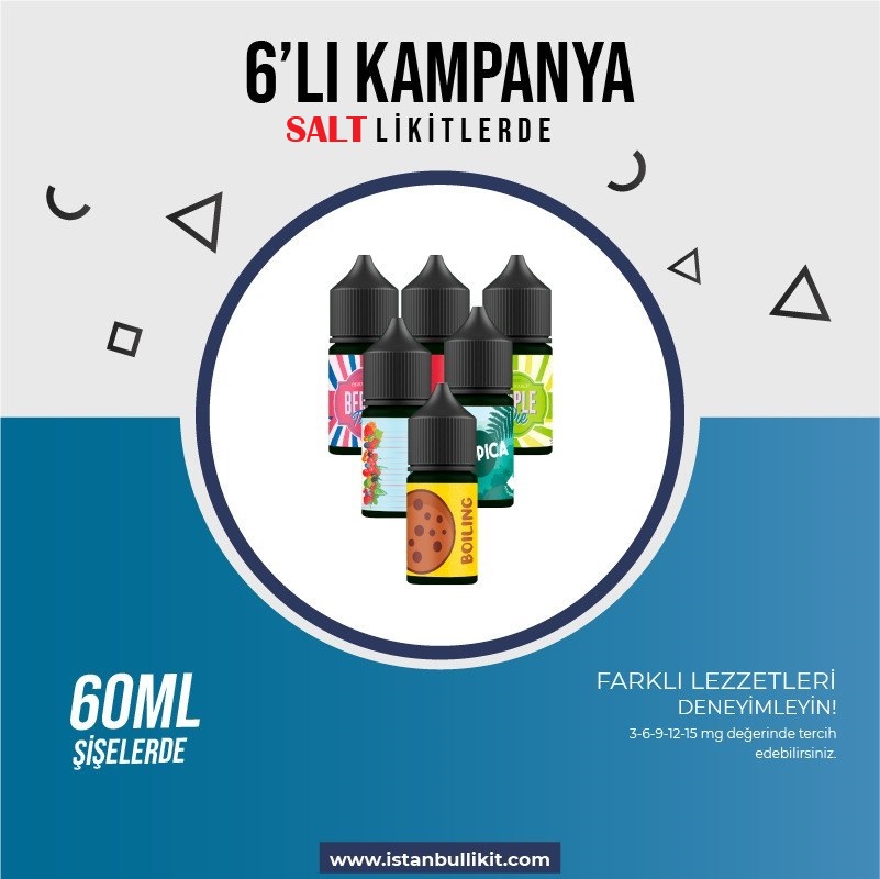 6 Adet 60ml SALT Likit